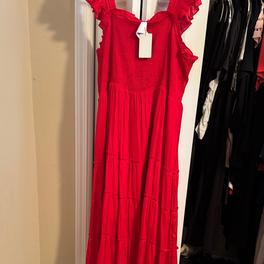 Skies Are Blue Scarlet Maxi Dress